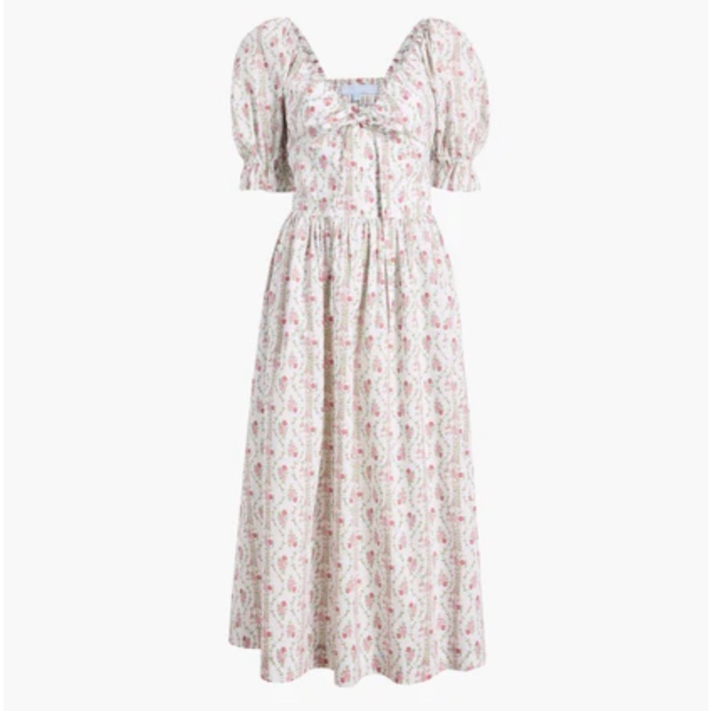 Hill House Ophelia Dress in Pink Vine Stripe NEW WITH TAGS - Size XXS